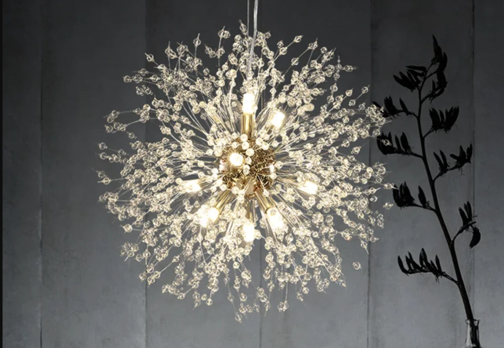 crystal globe chandelier light