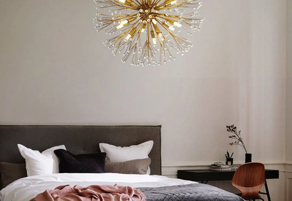 crystal globe chandelier light